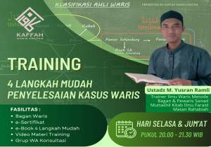 TRAINING ONLINE 4 LANGKAH MUDAH PENYELESAIAN KASUS WARIS