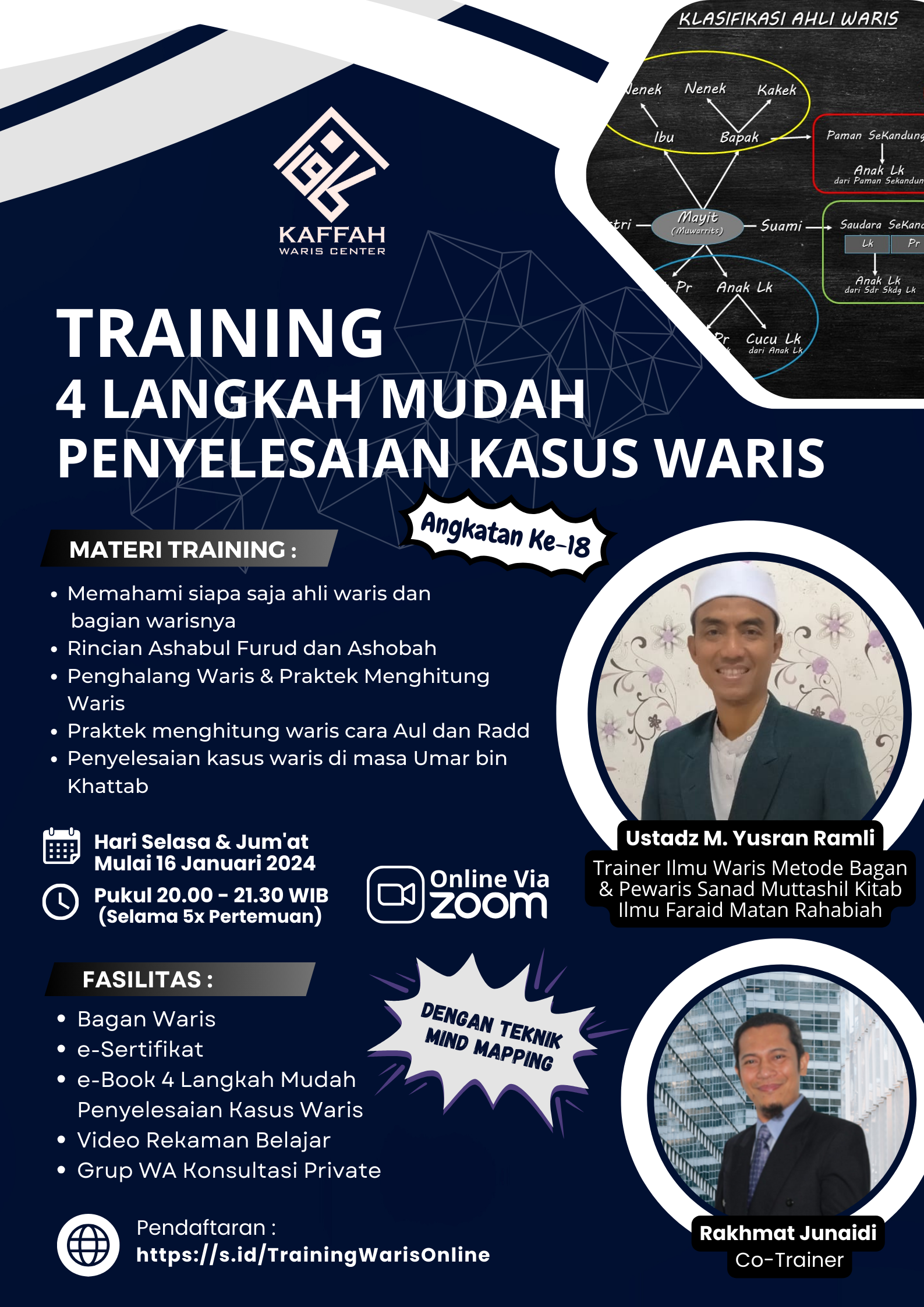 TERBAIK, CALL 0812-6458-7733, Kursus Hukum Waris Islam