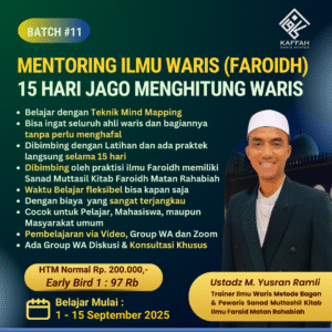 Mentoring Ilmu Waris Batch 11